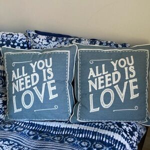 Light Blue Cushion Set